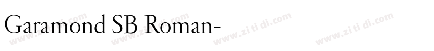 Garamond SB Roman字体转换 Garamond SB Roman字体转换